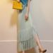 Fashionable Youthful Slim Fit Elegant Slimming Suit Early Spring Little Blue Top And Skirt Two-Piece Set_ecoleips.com