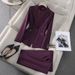 Women's Premium Tailcoat Blazer And Pants Set Slim Fit Stretch Business Office Suit Comfort_ecoleips.com