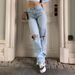 Women's Clothing New High Waist Straight Washed Jeans Ins Commuter Blue Trousers Cotton Denim Women's Jeans_ecoleips.com