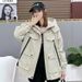 girl Girl Girl 2025 Autumn New Korean Style Design Casual Hooded Jacket For Women Loose Fashionable Parka_ecoleips.com