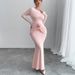 Knitted Dress For Women Slim Fit One Piece Formal New_ecoleips.com