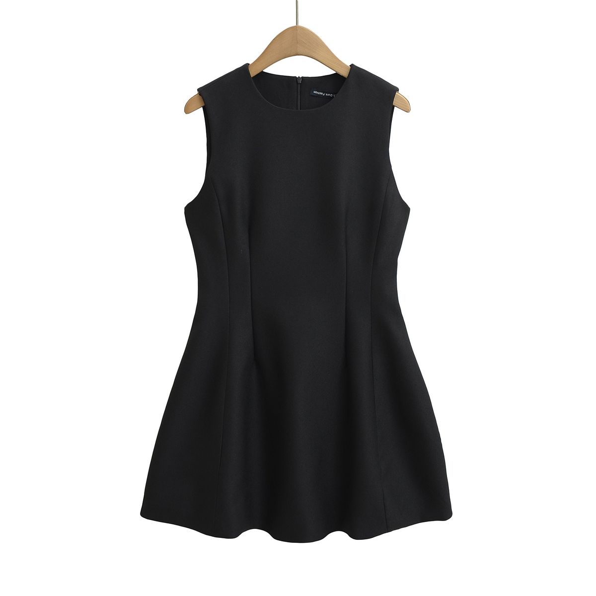 Spring New Models, French Temperament Slim-fitting Sleeveless Waist Thin A-shaped Vest Short Dress_ecoleips.com