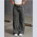 Cross-border Bestseller Bow-embroidered Jeans For Girls, Sweet And Spicy Style, High-waisted Straight-leg Loose_ecoleips.com