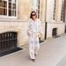 Women's Clothing Printed Linen Casual Versatile Shirt Cardigan Trousers_ecoleips.com