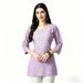 Women's Print Tops Loose Fit Three Quarter Sleeve T-Shirts New Southeast Asian Market Style Regular Size_ecoleips.com