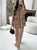 Women's Fashion Casual Loose Solid Color Two-piece Set_ecoleips.com