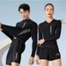 Women's Clothing Couple Swimsuit Wetsuit Women's Sun Protection Top Men's Long Sleeved Snorkeling Suit Split Swimsuit Surf Suit_ecoleips.com