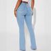 Women's High-Waisted Flared Jeans Washed Stretchy Slim Fit Cotton Denim With Pockets Casual Fashion_ecoleips.com