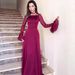 Women's Clothing Autumn Style Women's Tie Waist Ruffled Fitted Dress Gentle Breeze And Snow Flowy Fabric_ecoleips.com