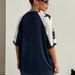 Y2k Streetwear Mesh Short Sleeve T-Shirt - Oversized Graphic Print Tee With Color Blocking, Retro Sporty Vibes (Black/Blue/Green/Brown)_ecoleips.com