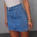 Stretchy Denim A-Line Mini Skirt For Women - Comfortable Washed Blue Jeans Skirt, Casual Slimming Fit_ecoleips.com