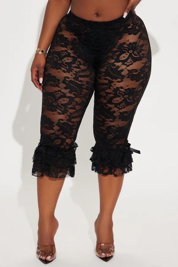 2025 Early Spring New Sexy Lace Hollow-out European And American Cross-border Hot Girl Women's See-through_ecoleips.com