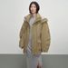 girl 2025 Winter New Korean Style Retro Casual Large Lapel Mid-Length Parka Warm White Duck Down Jacket For Women_ecoleips.com