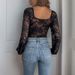 Women's Sexy V-Neck Lace Bodysuit – Strap Detail Body Shaper With Breathable Stretch Fabric (Black/White/Burgundy/Apricot/Dark Blue, S-XL)_ecoleips.com