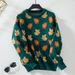 Maomao Yu 2026 Autumn Winter European And American Style For Women Maple Leaf Pattern Jacquard Casual Pullover_ecoleips.com