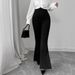 AD720 European And American Cross-border Spring/autumn 2025 New Fashion High-waisted Slim-fit Casual Drapey Flared Pants_ecoleips.com