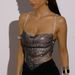 Women's Clothing Girl Rhinestone Fishnet Small Sling Nightclub Sexy Cool Top Female Diamond Chain Small Vest_ecoleips.com