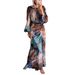 Women's Slim Fit Midi Dress Middle Eastern Pleated Design Long Sleeves Autumn Style New 2024_ecoleips.com