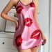 Women's clothing suspender skirt dress female summer small flower skirt silk satin silk sexy backless nightdress wholesale_ecoleips.com