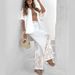 Women's Clothing Leisure Cotton And Linen Short Sleeved Lapel Shirt Trousers Leisure Suit_ecoleips.com