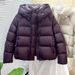 New Winter Puffer Jacket Women's Short Hooded Coat, Oversized Bubble Quilted Outerwear, Thickened Warm Polyester Filling, Casual Streetwear_ecoleips.com