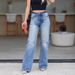 Women's Clothing Loose Versatile Comfortable High Waist Straight Ripped Jeans For Women_ecoleips.com
