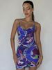 Weird Puss Colorful Print Dress Women Backless Sleeveless Tight Summer Midnight Sexy Peach Hip Hottie Club Trend Hipster Bodycon_ecoleips.com