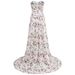 Foreign Trade European American Style Sexy Printed Strapless Backless Straps, Women's Fashionable Floral Long Dress With_ecoleips.com