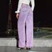 Women's Clothing Retro Casual High Waist Wide Leg Straight Jeans_ecoleips.com