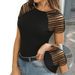 2026 Sexy Slim Fit Hollow Out Zipper Top, Fashionable And Versatile Short Sleeved Round Neck T-shirt For Women_ecoleips.com