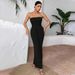 Voya Ladies' Intellectual Style Strapless Jumpsuit For Summer, Loose And Wide Leg Jumpsuit Pants_ecoleips.com