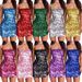 Women's Clothing Women's Sequined Suspender Dress Banquet Party Dance Hot Girl Backless Short Hip Skirt_ecoleips.com