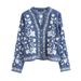 Women’s Embroidered Denim Shirt – Vintage Floral Long Sleeve, Euro-American Retro Style (M-L)_ecoleips.com