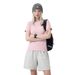 Technology Outdoor Casual Running Skinny Quick Drying Fitness Crew Neck Short Sleeve T-Shirt Top Hiking Women_ecoleips.com