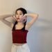 Cross-border Bestseller: Ruched Backless Camisole With Chest Pads, Women's Lace Wrap-around Slim-fit Tube Top_ecoleips.com