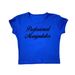 Foreign Trade English Printed Short-sleeve T-shirt Top, Summer Fashion Round-neck Pullover Women's Clothing_ecoleips.com