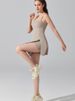 K Anti Glare Sports Dress With Chest Cushion, Breathable Outdoor Golf Back Yoga Tennis Skirt_ecoleips.com
