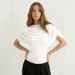 Women's Cross-Over Collar Draped Slim Fit Sleeveless Top European American Style Autumn Winter New Scarf Trendy_ecoleips.com