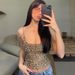 Women's Fashion 2025 Spring Summer New Print Sexy Crop Strapless Tube Top_ecoleips.com