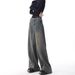 Relaxed Wide-Leg Jeans – High-Waisted Vintage Wash For Effortless Streetwear_ecoleips.com