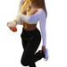 Women's Clothing Women's Thickened Sweatshirt Fabric Sports Leisure Drawstring Pants Style With Pockets For Formal & Casual For Women_ecoleips.com