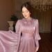 Women's Clothing Hot Diamond Long Robe Swing Evening Dress_ecoleips.com