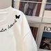Men's Korean Style Long Sleeved Sweatshirt round Neck Printed Fleece Lined Thickened Heavyweight Stylish Top for Autumn Winter_ecoleips.com