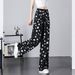 Summer New Women's Straight Leg Pants Digital Print Chinese Style National Trend Versatile Clothing for Men_ecoleips.com