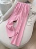 Women's Clothing Sports Casual Suits Slim Fashion Hot Pattern Short Sleeved T Shirt Wide Leg Pants Two Piece Suit_ecoleips.com