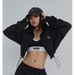 Aria Basics Aria Basics American-style Letter Embroidery Sports For Women, High-end Loose-fitting Street-style Long-sleeve Jacket_ecoleips.com