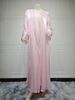 Women's Clothing Muslim Robe Abaya Dubai Wear Bright Silk Dress Ins Trend_ecoleips.com