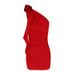 WG218 New 2025 Summer Sexy Floral Print Slimming Off-Shoulder Asymmetrical Neck Bodycon Dress For Women_ecoleips.com