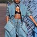 Women's High Waist Slim Fit Denim Jacket Workwear Style Niche Design Spring New Loose Short Jacket_ecoleips.com