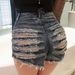 Women's Clothing Denim Shorts Hot Pants Jeans Nightclub Women's Sexy High Waist Holes_ecoleips.com